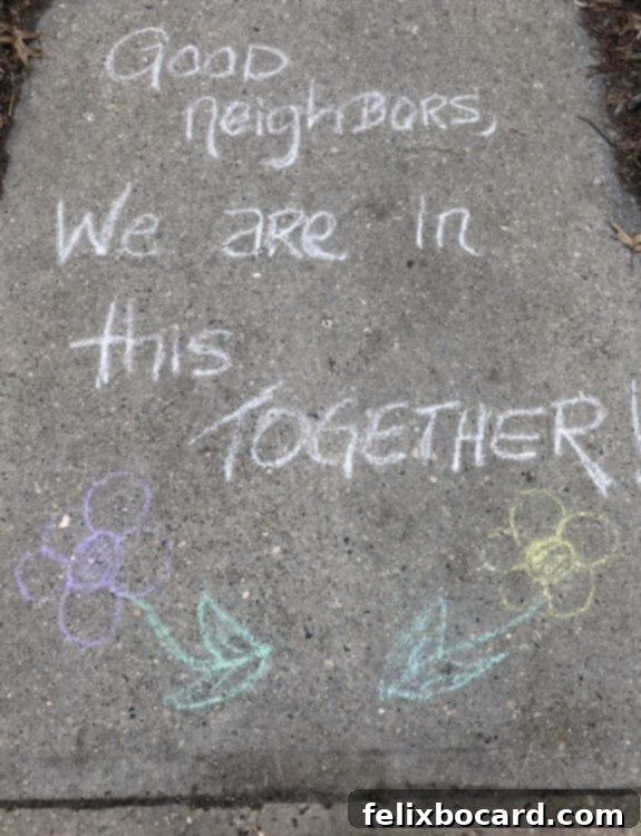 Positivity with Sidewalk Chalk