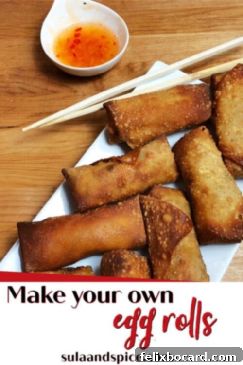 pin for homemade egg rolls