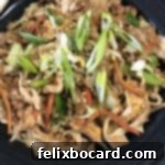 Unwrapped Veggie Egg Roll Bowl 5 vegetarian egg roll in a bowl close up