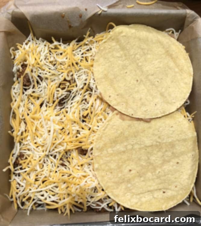 Burrito Bake 9 adding a second layer