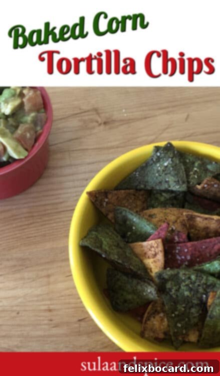 Golden Baked Corn Tortilla Chips 8 Baked Corn Tortilla chips Pin