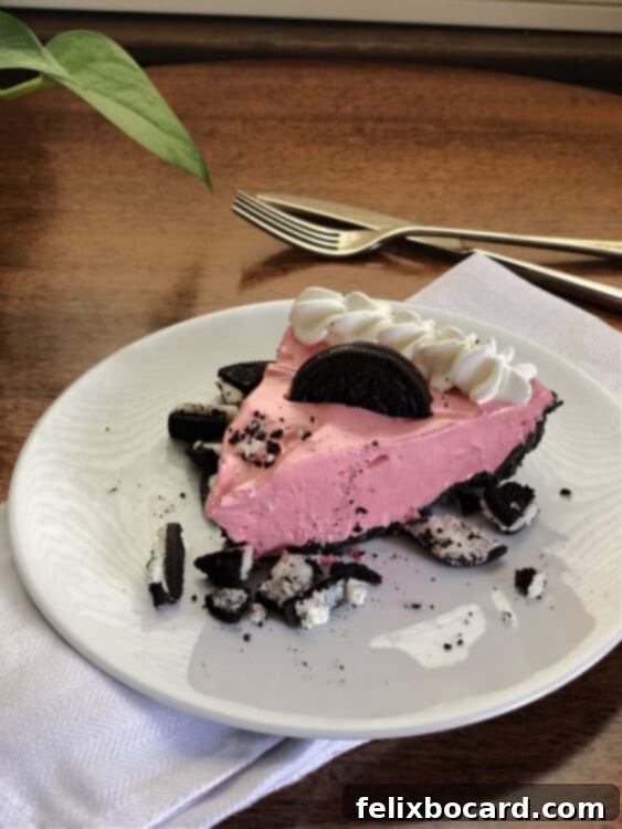 slice of black cherry koolaid pie