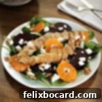 Goat Cheese Beet Salad 6 beet salad with goat cheese and chicken