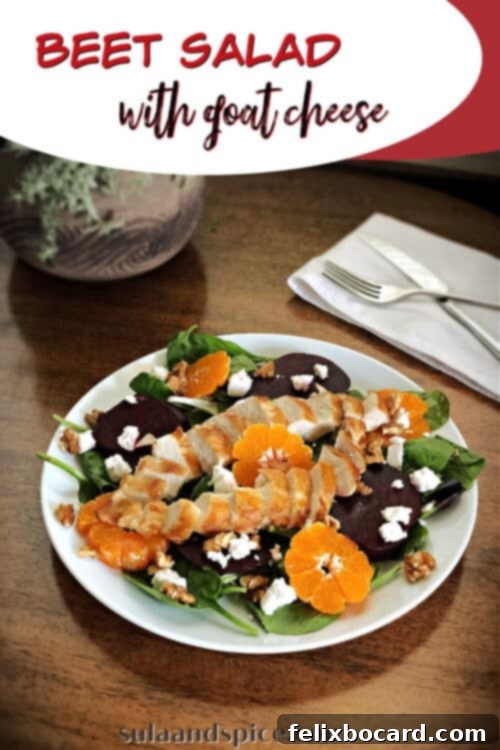 Goat Cheese Beet Salad 7 Beet Salad with Goat Cheese - Pin image for social sharing
