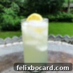 glass of lemonade on a table outdoors