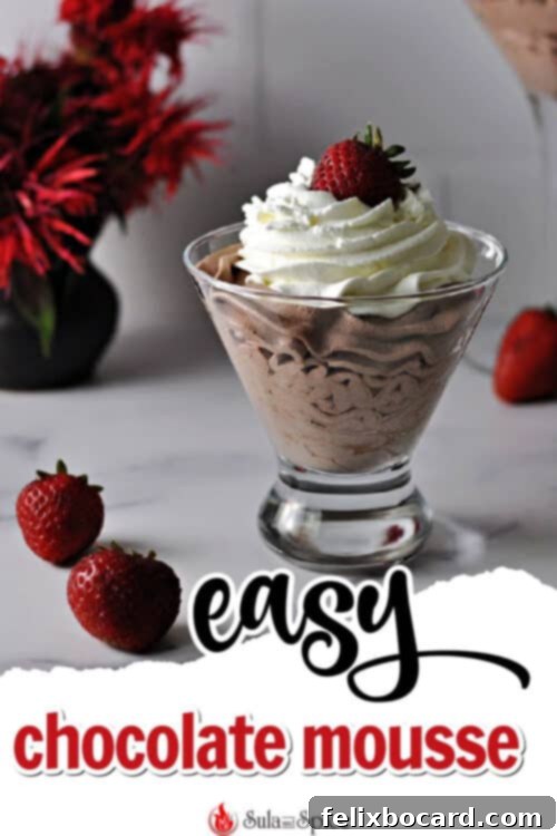 easy chocolate mousse pin