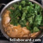 pan of sun dried tomato pesto chicken sauce