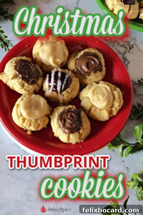 pin for christmas thumbprint cookies