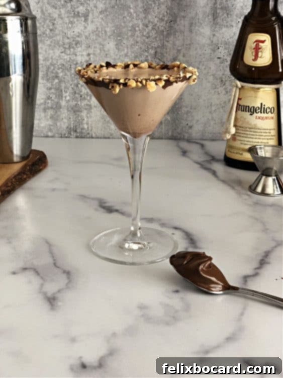 Chocolate Hazelnut Martini 2 Nutella Martini