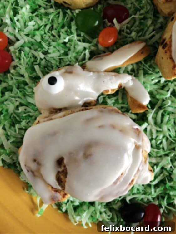 Bunny Cinnamon Roll with Googly Eye