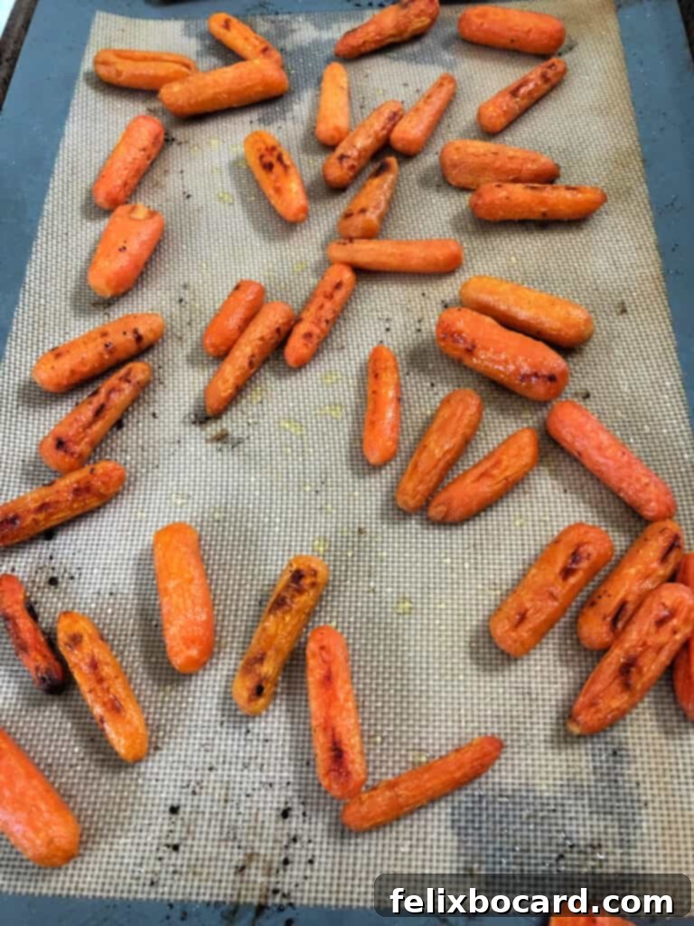 Irresistible Oven Roasted Baby Carrots 3 Roasted baby carrots